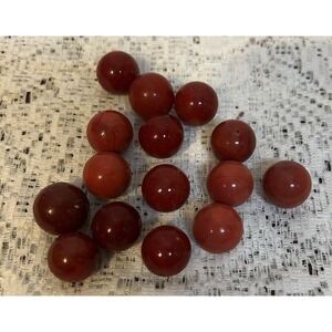 1x Carnelian Red Virgo Healing Reiki Orb‎ Sphere Marble Gemstone Collectors EA